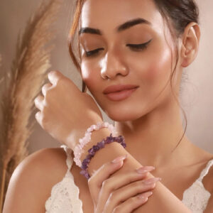Rose Quartz and Amethyst Bands